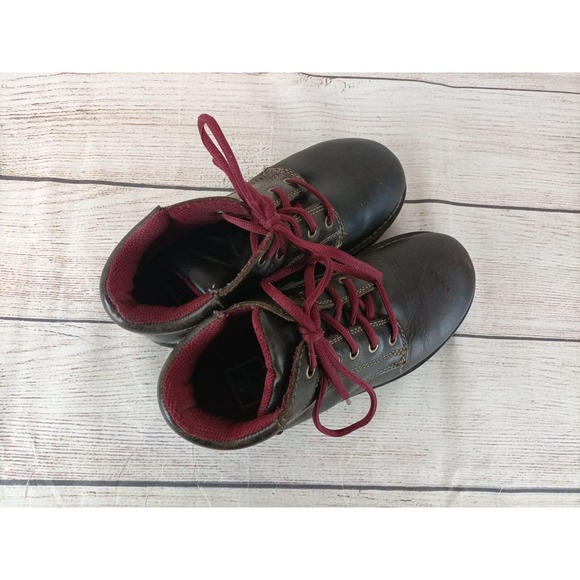 Vintage American Eagle Womens Lug Sole Boots Size 7 Brown - Picture 7 of 9